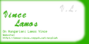 vince lamos business card